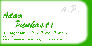 adam punkosti business card